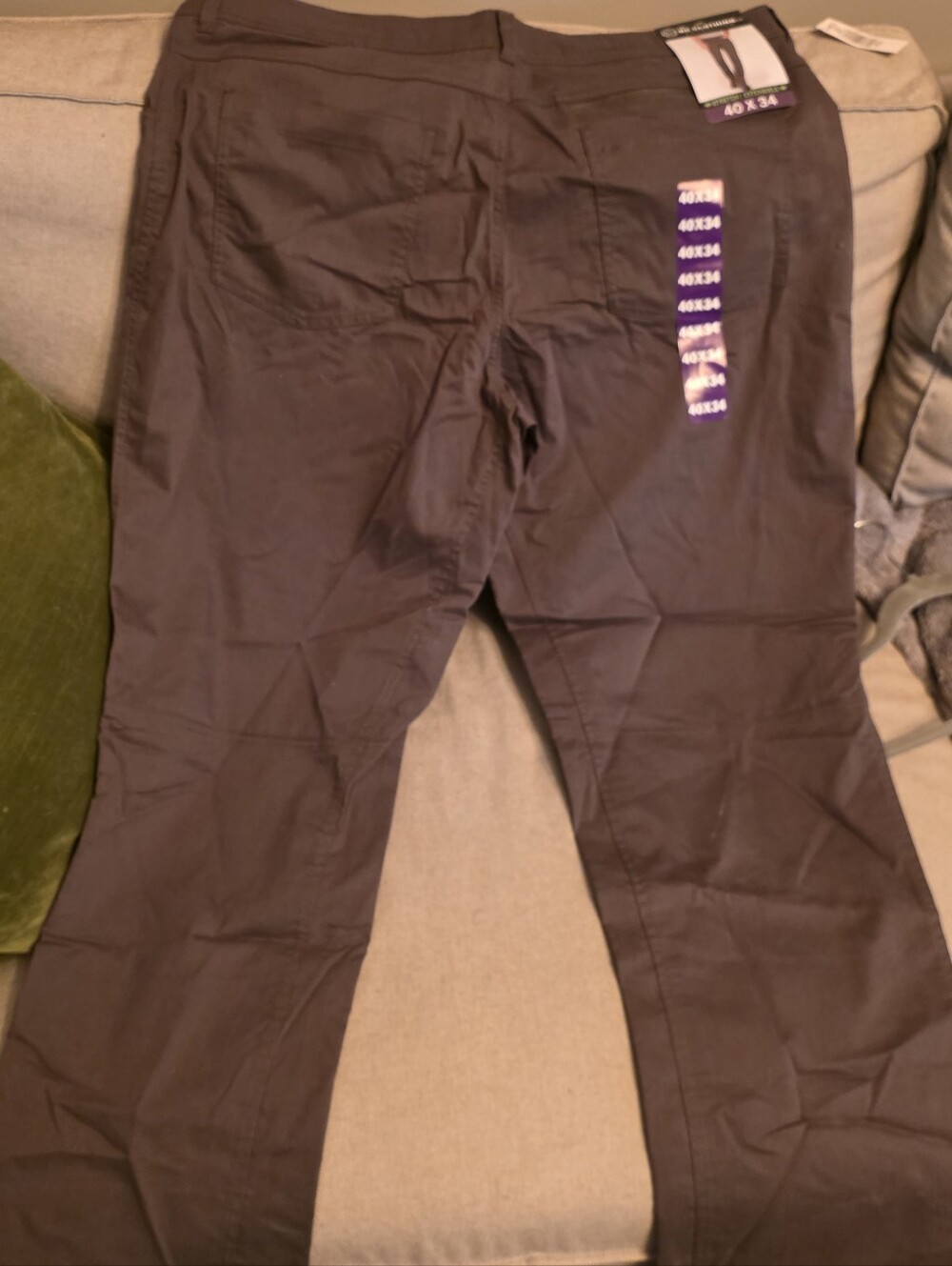 BC Clothing Classic Straight Leg Pants in Dark Grey
